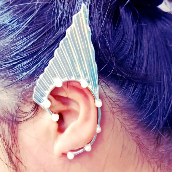 Unique Pair Elf Ear Cuff, Elf Ears, Elf Ear Wraps, Left and Right Ear - Picture 2 of 10